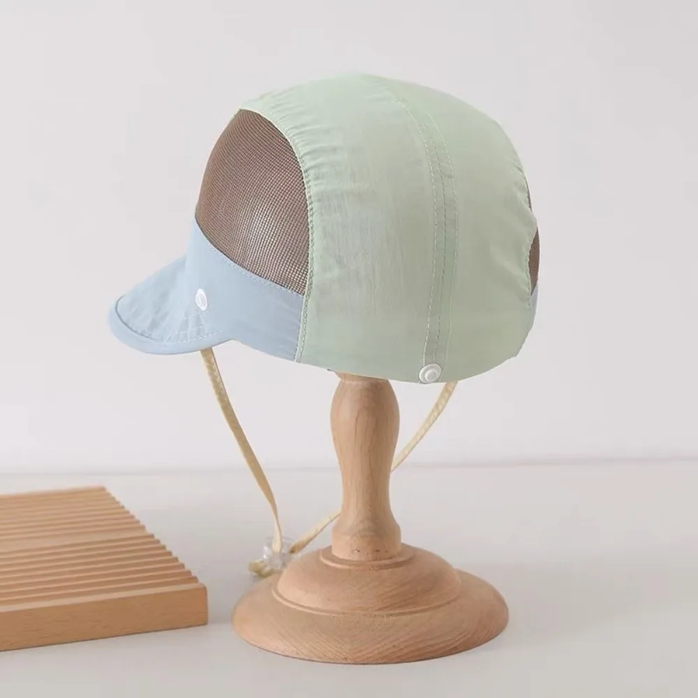 

Animal Cartoon Thin Children Sun Hat Breathable Macaron Color Quick-Dry Bucket Hat Polyester Wide Brim Detachable Cap Outdoor
