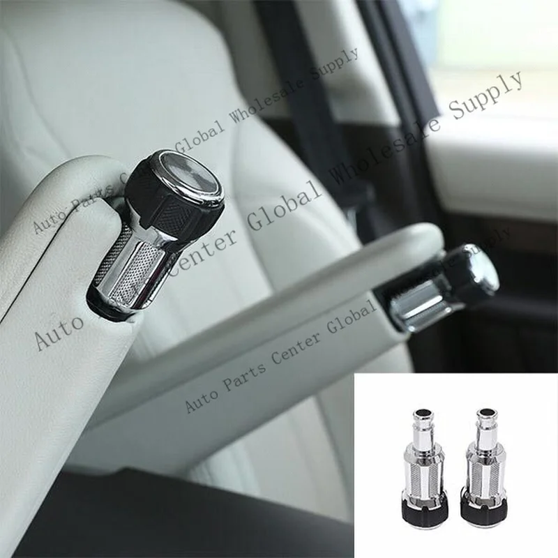 L+ 2013-2024 For Range Rover L405 SV Center Console Silver Alloy Armrest Knob Trim