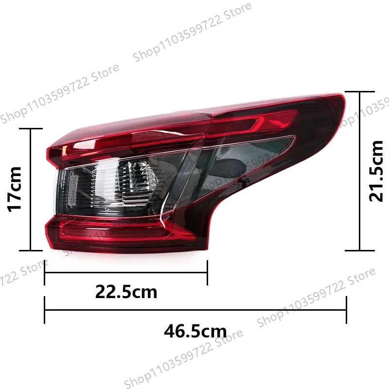 For Nissan Qashqai 2016 2017 2018 2019-2021 Outside Rear Taillights Rear Brake Lights Reverse Headlights Turn To Rear Headlights