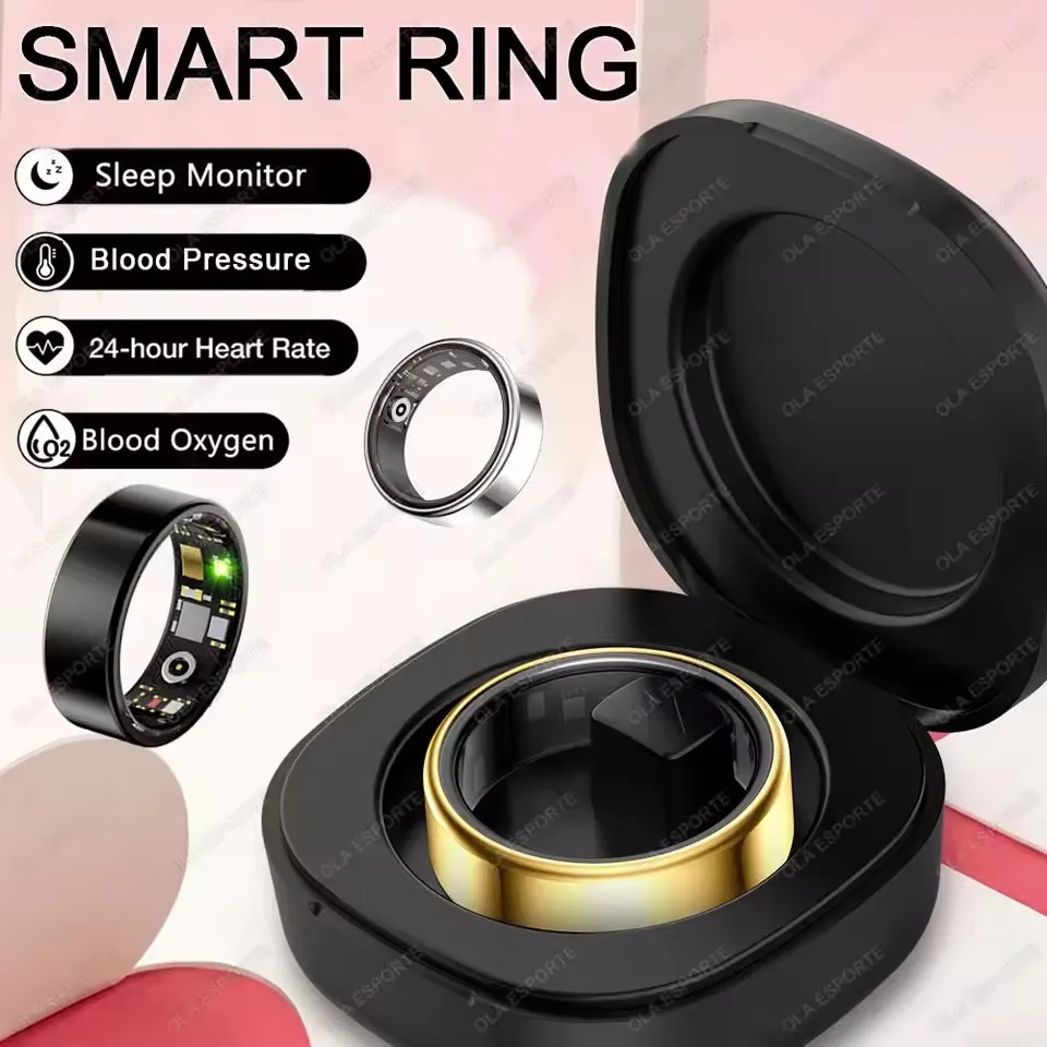 

2025 New Smart Ring Call Alert Heart Rate Blood Oxygen Monitoring Pedometer Calorie Multifunctional Fitness Smart Finger Rings