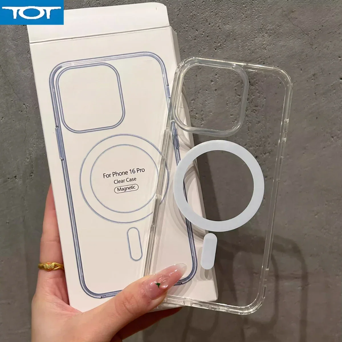 

For Magsafe Magnetic Wireless Charging Case For iPhone 16E iPhone 16 16E 15 14 Plus 13 12 Mini 11 Pro Max Clear Shockproof Cover