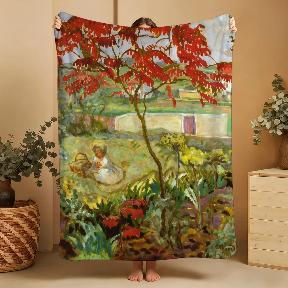 Artwork Blanket Throw Super Cosy Plush B-BonnardS Living Room Sofa P-PierreS Couch Childish Birthday Gifts