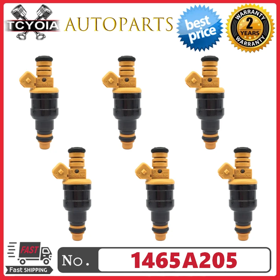 4/6pcs Fuel Injectors 0280150762 For Peugeot 405 505 Volvo 240 244 245 740 745 760 780 940 960 1.9L 2.2L 2.3L 2.8L 2.9L