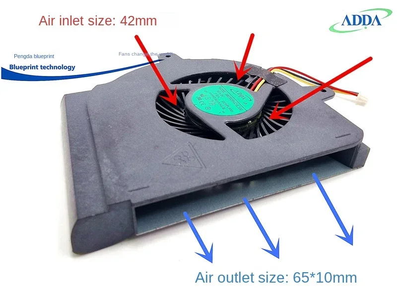 pa Adda Ab07005hx10l300 5v0.4a Max Airflow Rate Turbine Blower 9cm Laptop Cooling Fan