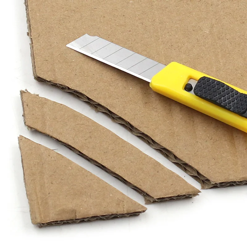 Cuchillo multiusos portátil con mango de plástico, herramienta de corte de papel de bolsillo, para desembalaje exprés, 1 ud.