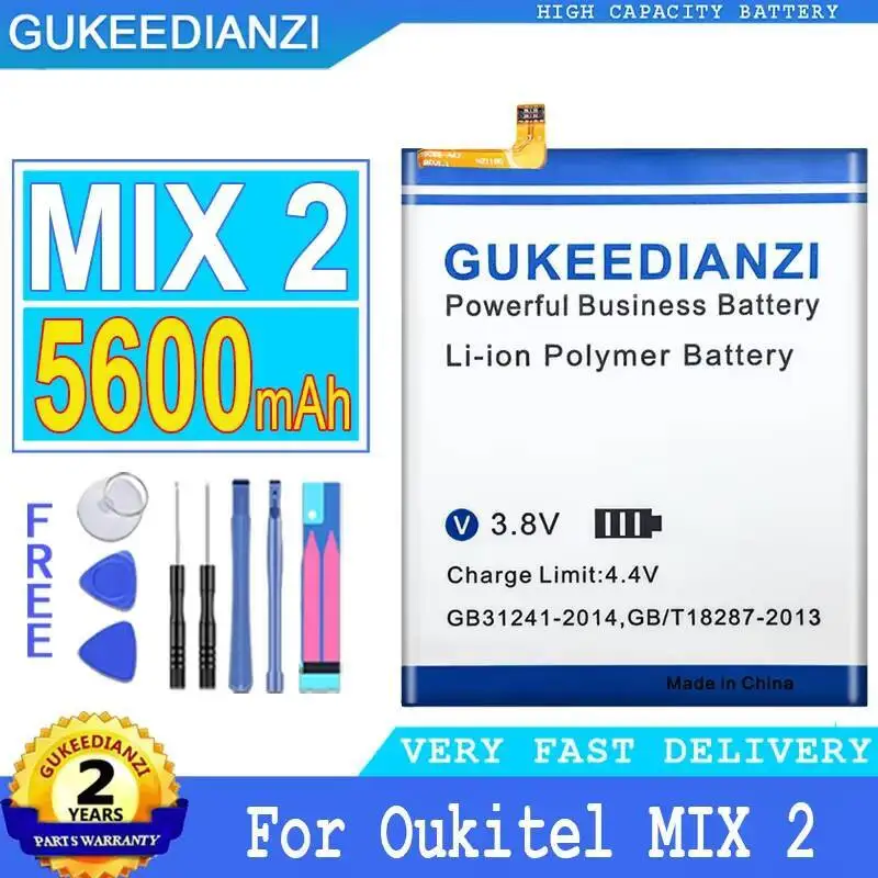 

High Performance For Oukitel Mix 2 5600Mah Mobile Phone Battery Reliable Power Supply