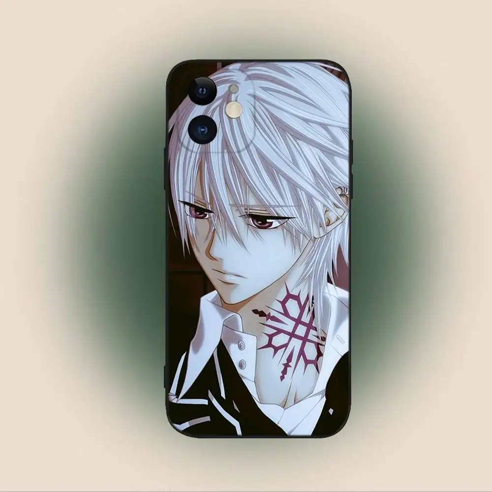 Чехол для телефона Vampire Knight Anime для iPhone 16,15,14,13,12,11, Plus, Pro Max, XS, X, XR, SE, Mini, 8,7, мягкий силиконовый черный чехол
