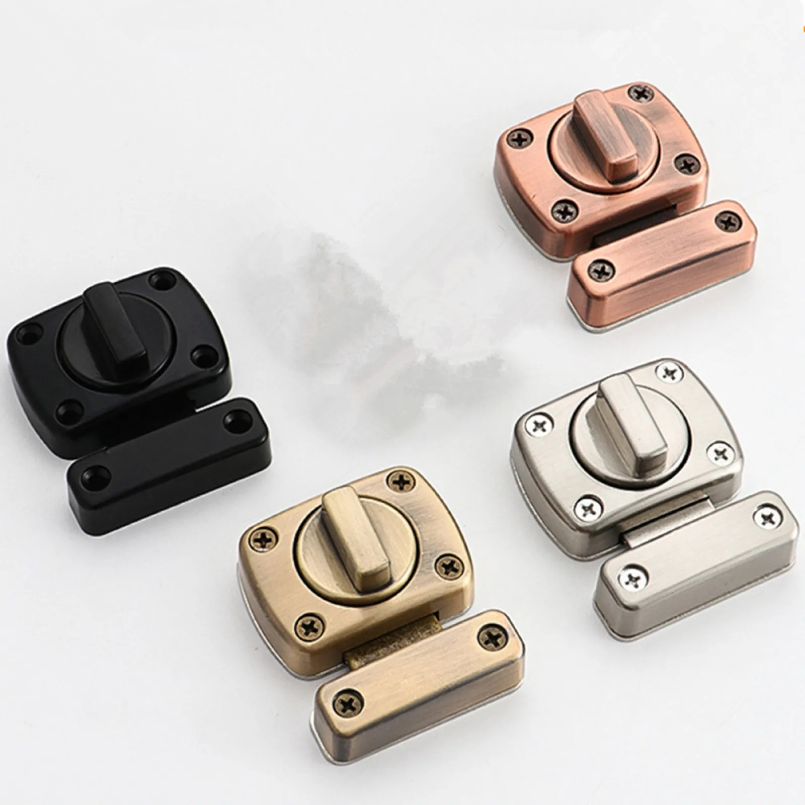 Universal Door Latch Gate Latch Security Sliding Door Lock Door Bolt Buckles for Hotel Bathroom Sliding Door