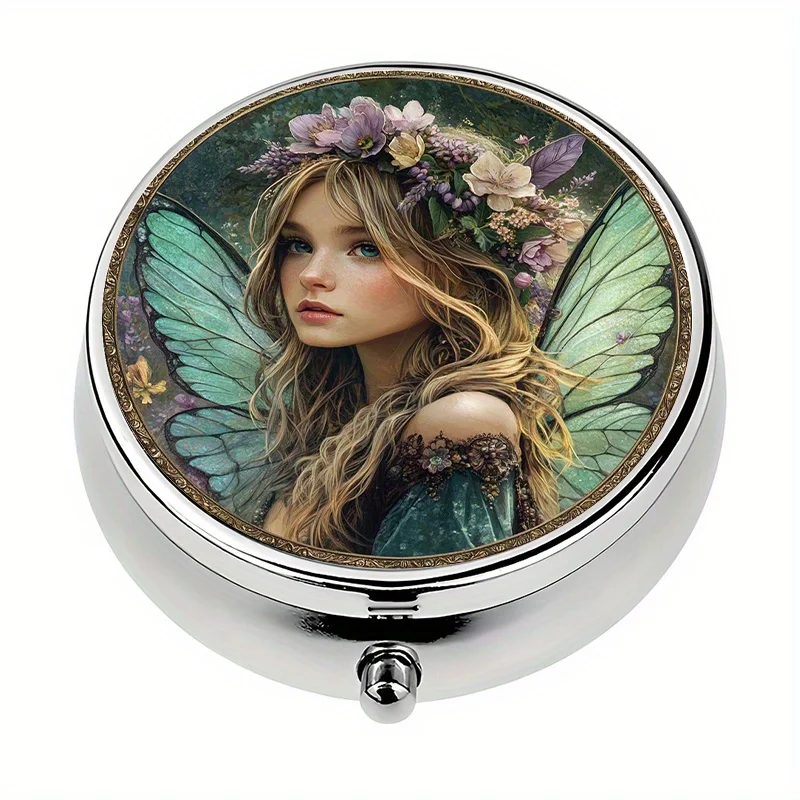 Single pack, fairy-themed decorative storage bag for vitamins or money, unique travel accessory, best choice, flat print
