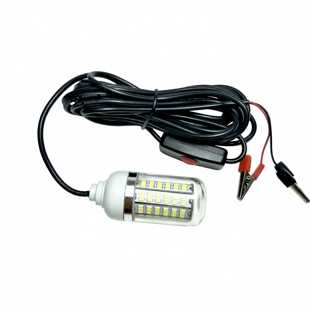 IP68 Waterproof Submersible LED Fishing Light 12V Attractor Lamp Green White Blue For Marine Sea Boat Night Fishing Gear