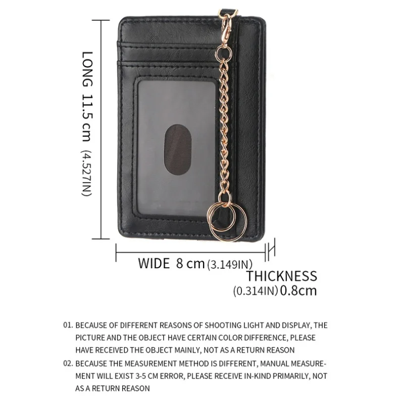 New Key Chain Card Wallet Slim ID Bank Purse Wallet Credit Card Organizer Portable Small Ultra-thin Short Coin Purse