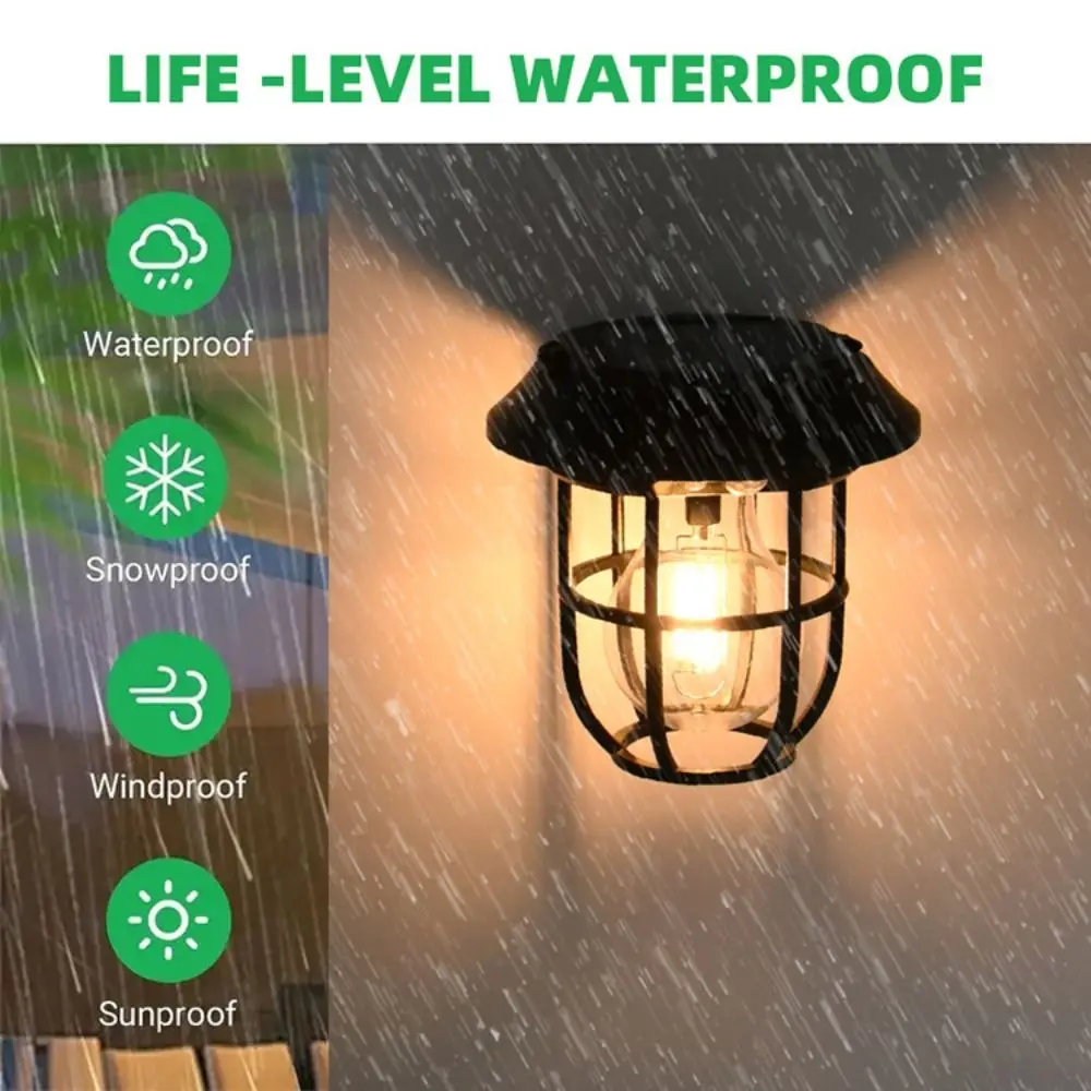 

3 in1 Outdoor Solar Camping Wall Lamps Lawn Lamps Floor Lamp LED Induction Lamps Garden Landscape Lamps Decorative Tungsten Lamp