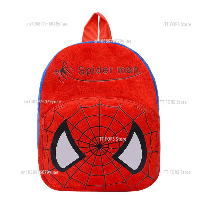 

Cartoon Cute Knitted Backpack Mickey Mouse My Neighbor Totoro Hello Kitty Spiderman Plush Kids Schoolbag Christmas Gift