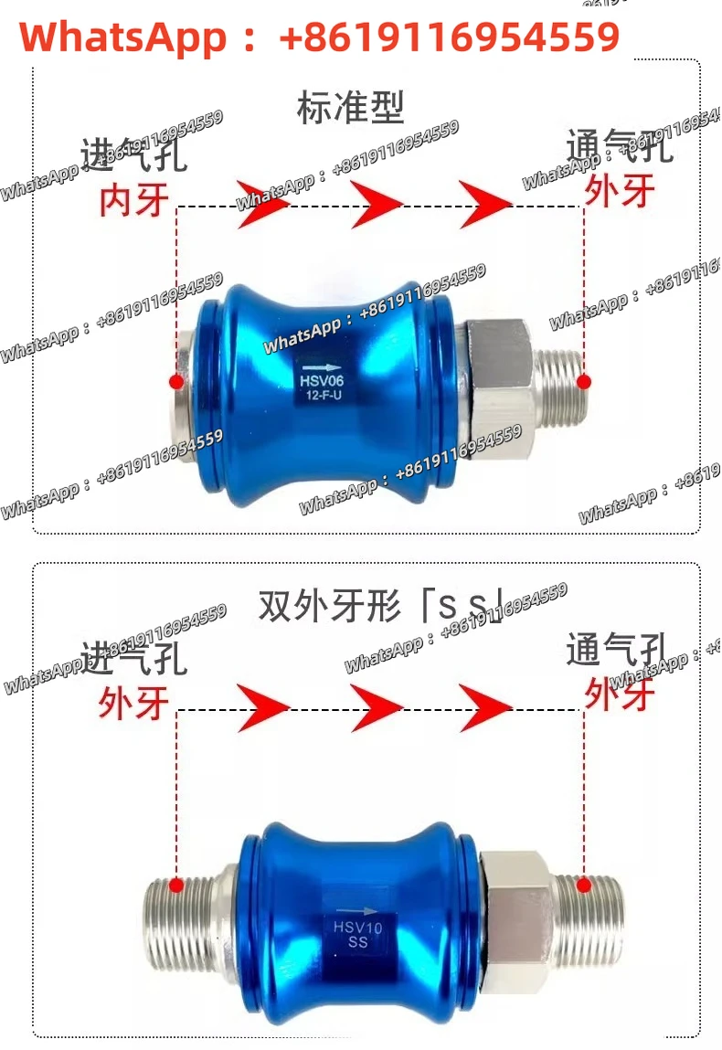 Hand Spool Valve HSV-06 / HSV-08 / HSV-10 / HSV-15 / HSV-20 Manual Slide Switch