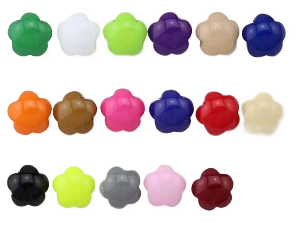 

Высококачественные детские пуговицы ярких цветов из смолы с грибами и цветком сливы, сделай сам, пальто, свитер, рубашка, декоративные пуговицы, 100 шт./пакет