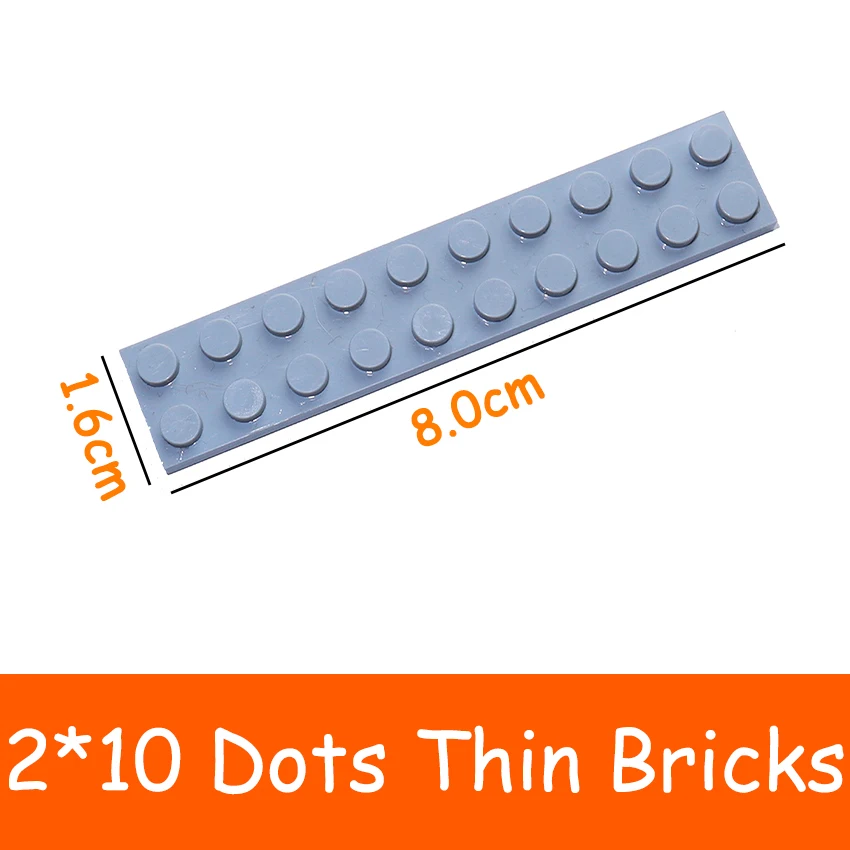 

20PCS 3832 Size 2x10 Dot Plate MOC Assemble Particles DIY Building Blocks 2*10 Figures Bricks Educational Creative Toy for Kid