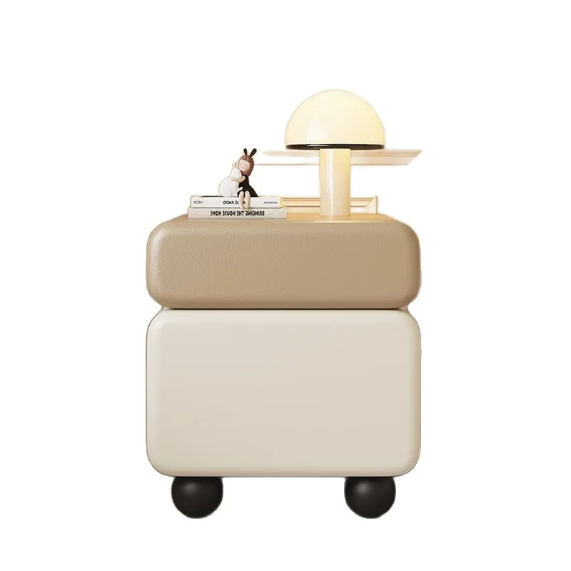 

Креативный стиль в средневековом стиле, новинка 2025 года, прикроватная тумбочка из цельного дерева, простой современный прикроватный шкаф, легкий роскошный шкаф для хранения премиум-класса