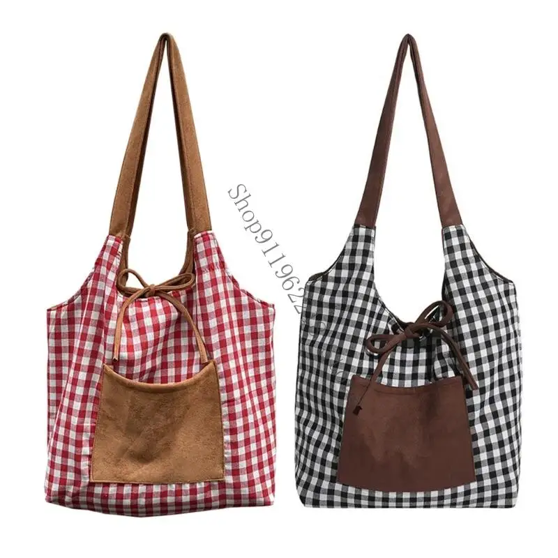 

Colorful Large Capacity Shoulder Bag Lightweight Handbag Compartments Underarm Bags Comfortable Daily Carry 066F