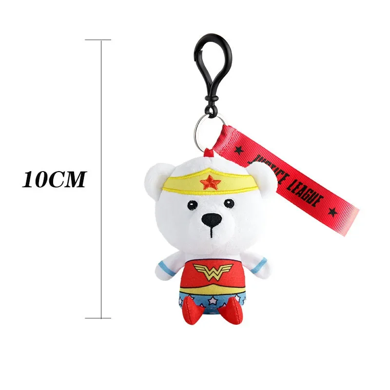 Originele Justice League Batman Wonder Woman Pluche Co-branded Teddybeer Pop Speelgoed Schattige Anime Film Pluche Pop Verjaardagscadeau