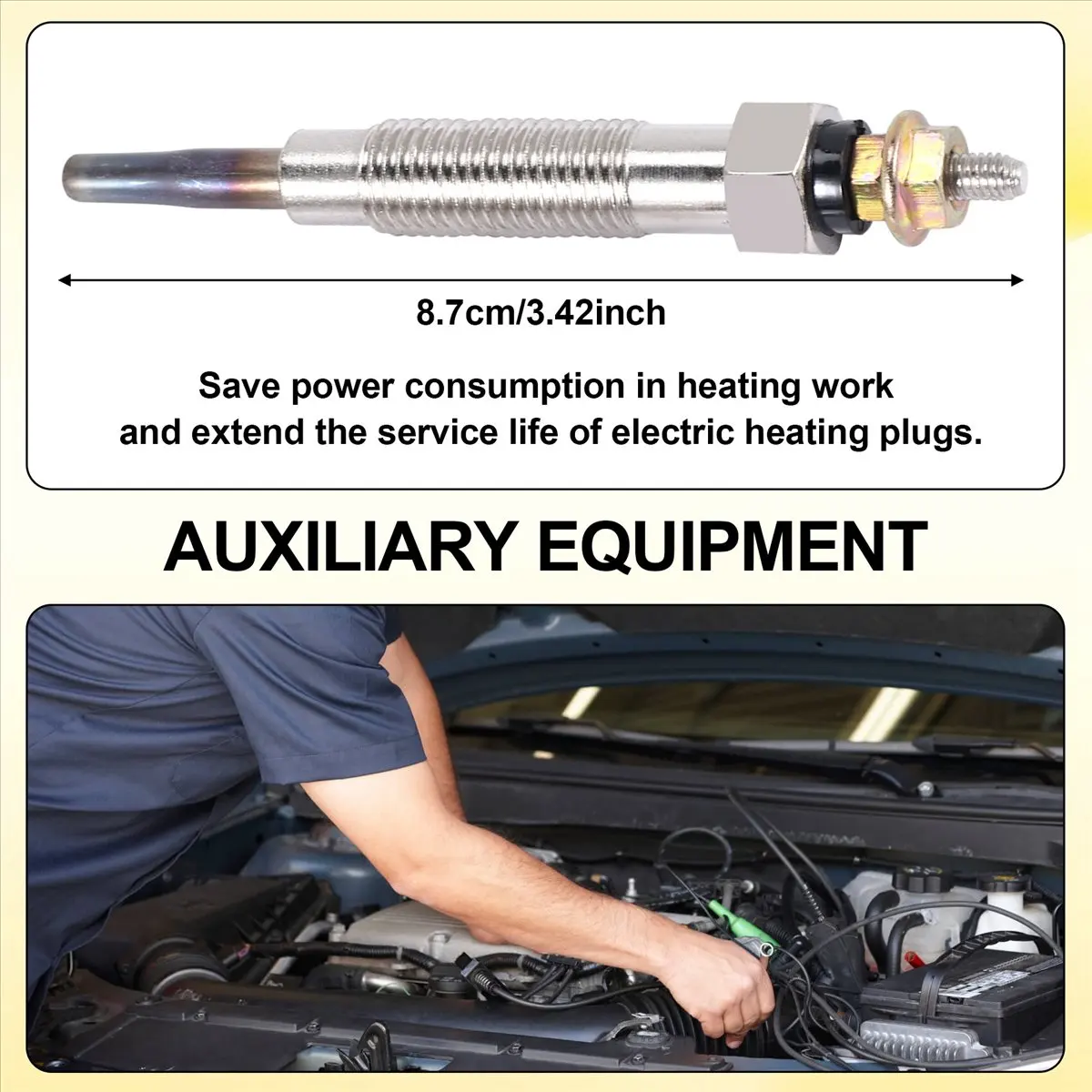 Compatible 4Pcs Heater Glow Plugs for 2.8 4M40T 4M40 - GP5501