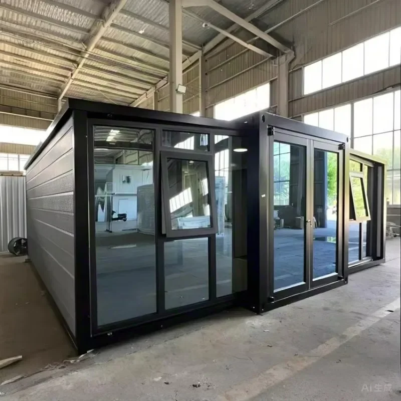 2 Bedroom Customized Luxury Prefab Tiny Modular Homes House Folding Shipping 20ft Expandable Container House for Australia Sale