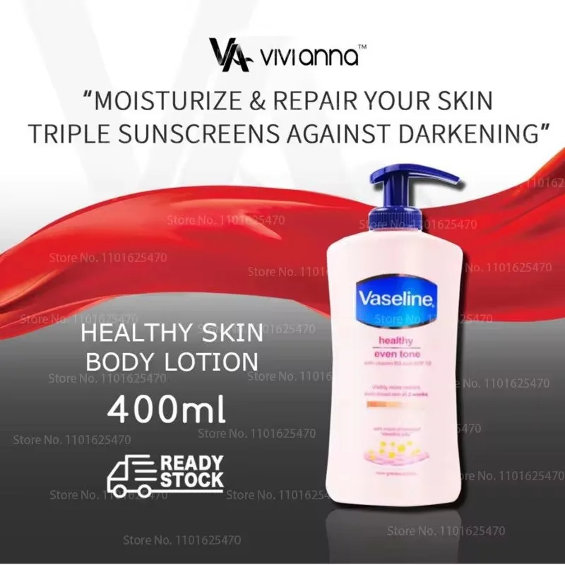 Vaseline Niacinamide Body Lotion Relieves Dry and Dehydrated Skin Exfoliates and Brightens Skin Tone Hydrating Body Lotion