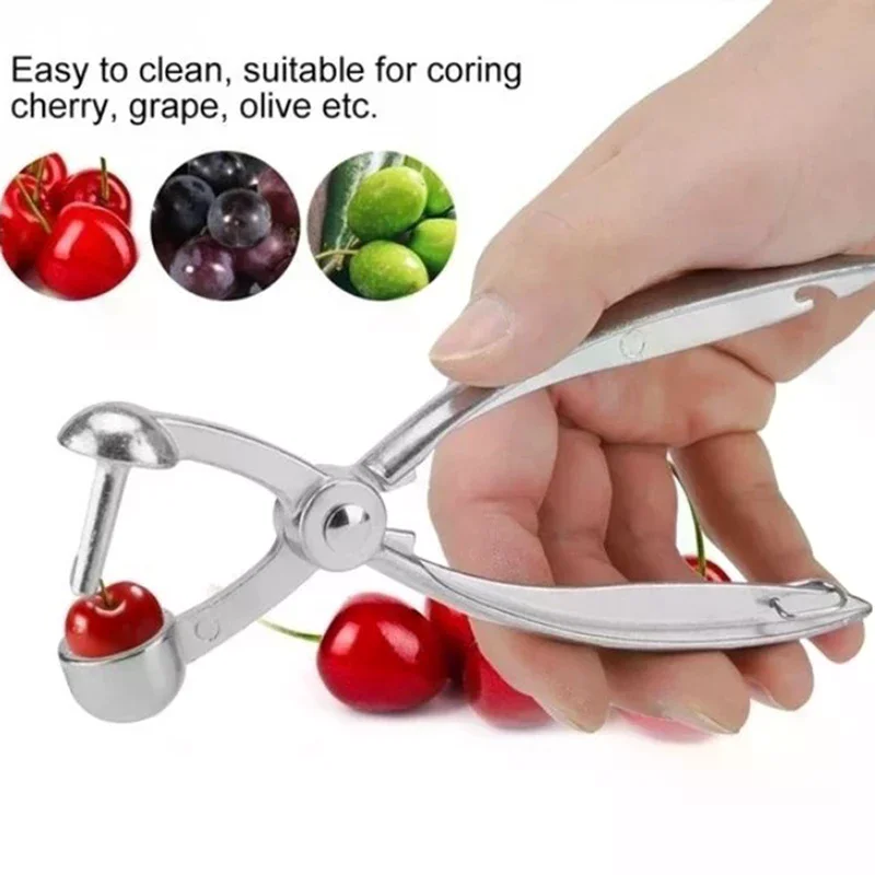 18CM Cherry Fruit Kitchen Pitter Remover Olive Corer Remove Pit Tool Seed Gadge Fruit and Vegetable Kitchen Tools Nutcracker 1PC