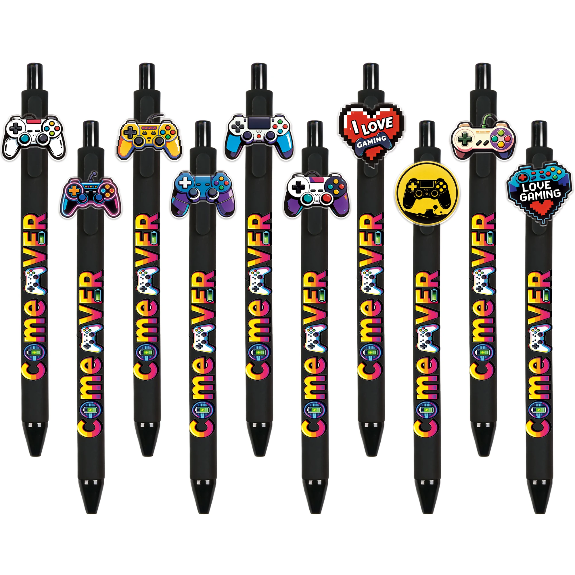 

10/20 шт. шариковые ручки в виде игровых контроллеров для любителей игр, шариковая ручка с плавным письмом