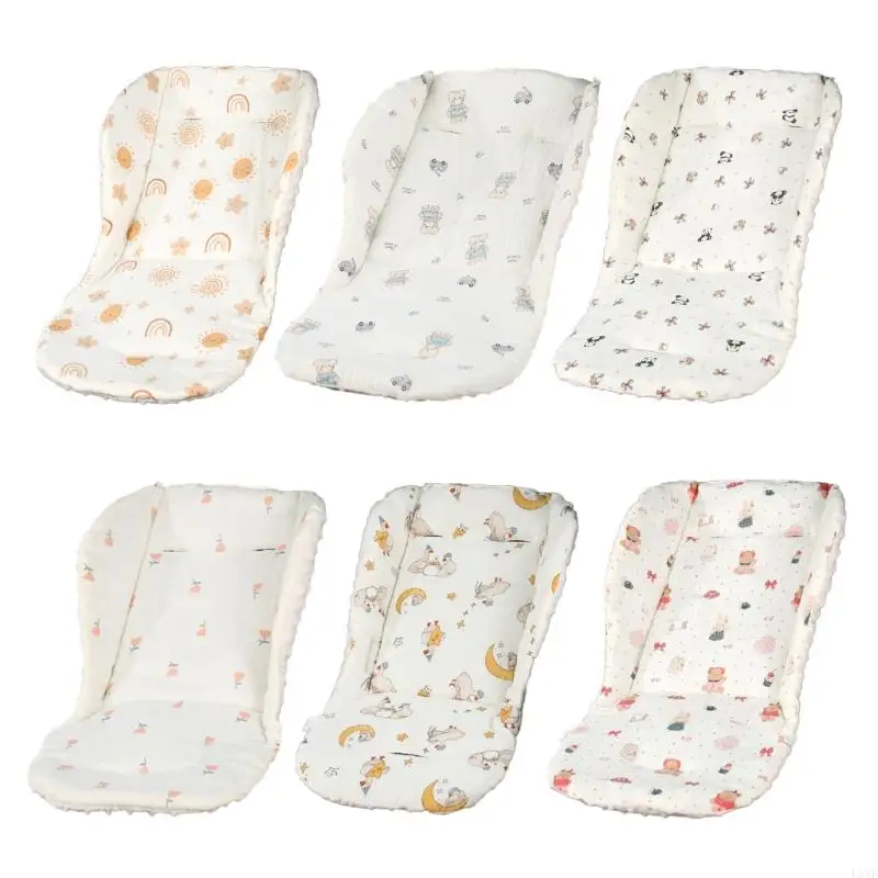 

L5YF Comfortable And Breathable Baby Strollers Pad Double Sided For Skin Four Season Wide Compatibility
