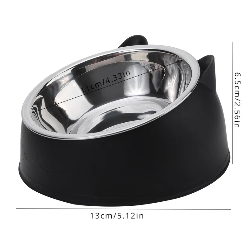 Cat Dog Bowl 15 Degrees Raised Non Slip Puppy Base Tilt Safeguard Neck Pet Bowl Accessories Dog Bowl Pet Supplies Pets