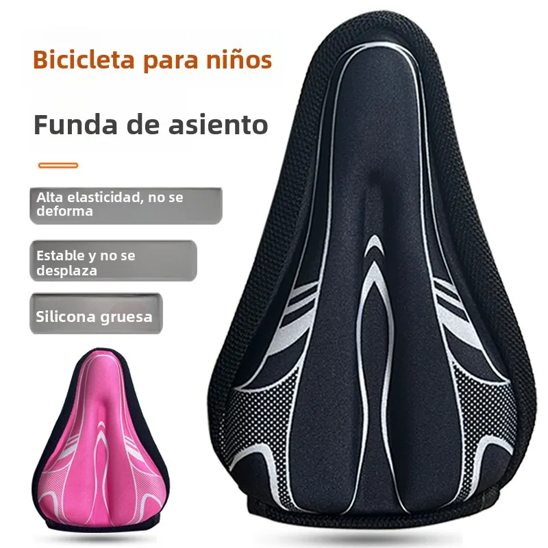 Funda de silicona engrosada para asiento de bicicleta Giant Schwinn, funda de cojín para asiento de bicicleta infantil Phoeni...