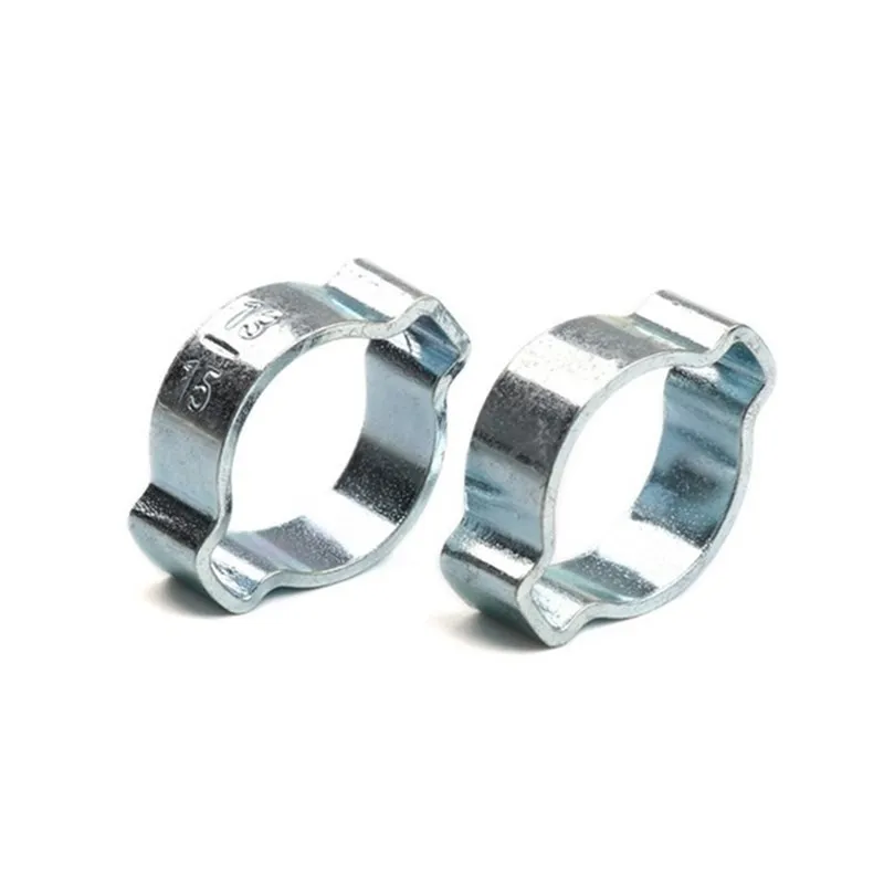 Abrazadera de manguera de doble oreja, Kit de abrazaderas de tubo de combustible, unidad helicoidal, Clips, Alicates de abrazadera, 5-20mm, 80 piezas