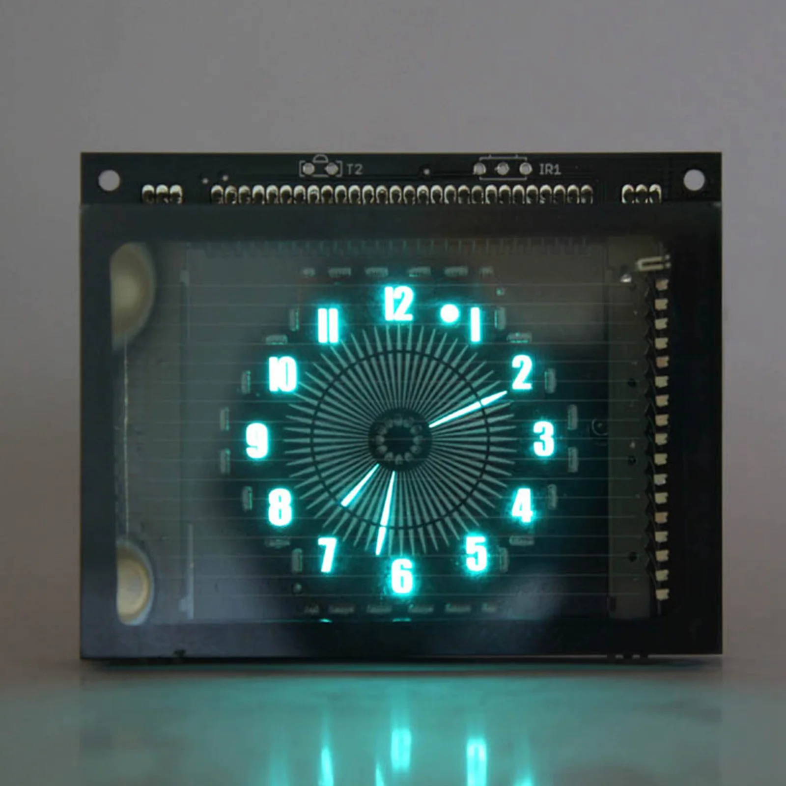 USB BOE VFD48 Disc Pointer Clock V1.5-Fluorescent Electronic Clock No Case