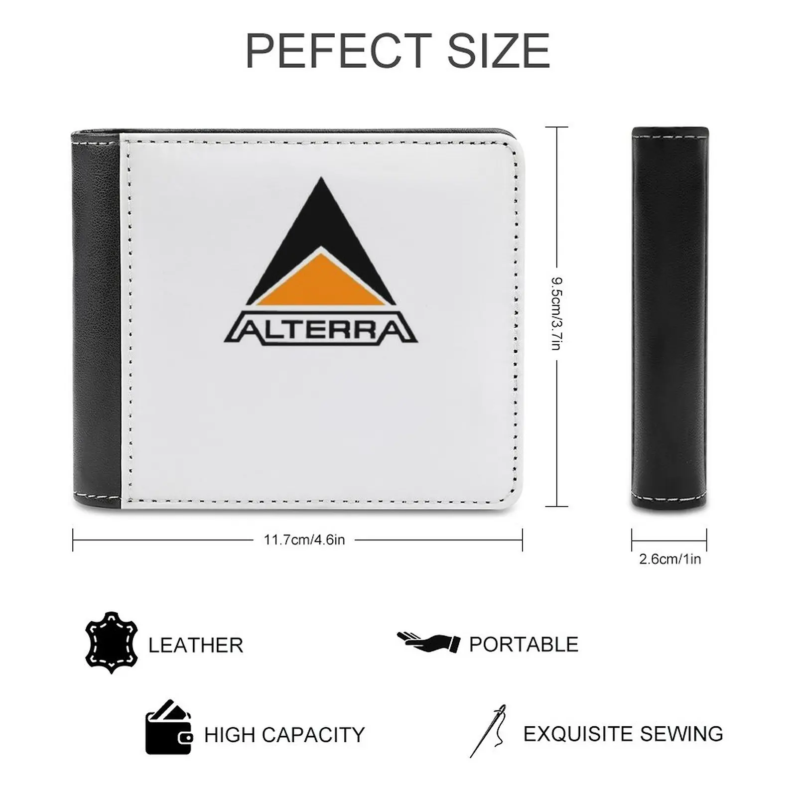Alterra Logo Transparent Background New Men Wallets Pu Leather Men Purse High Quality Male Wallet Alterra Transparent