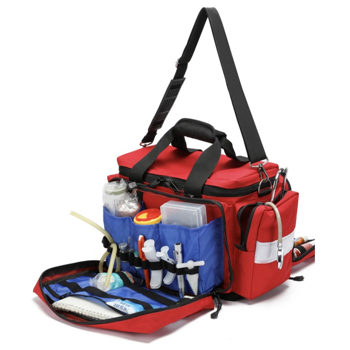 Emergency Trauma Bag, 1000D Nylon First Aid Kit Bag, Waterproof 45x32x29cm Heavy Duty Tactical Rescue Medical Pouch