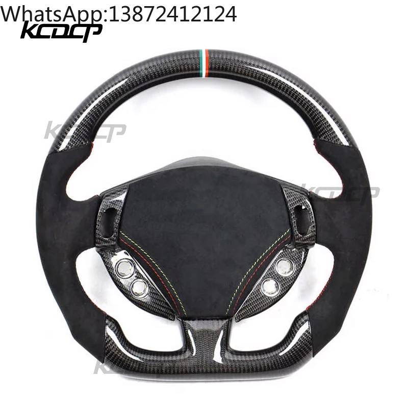 

Custom Alcantara Carbon Fiber Steering Wheel Fit for Maserati GranTurismo Quattroporte Racing Wheel Convertible