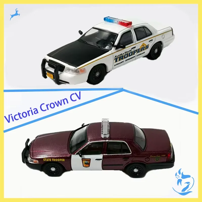 

596 1:64 Scale Victoria Crown CV Alloy Simulation Car Model Static Collection Decorated Holiday Gifts Toys Souvenir Gift