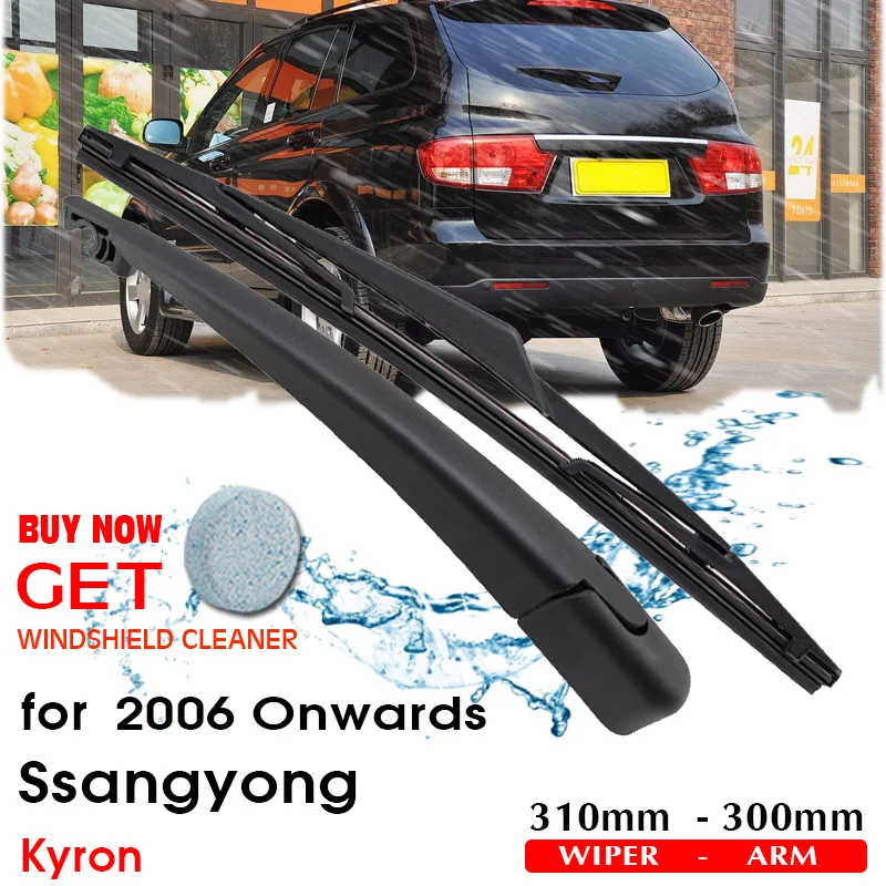 

BROSHOO Car Rear Wiper Blades Back Windscreen Wiper Arm For Ssangyong Kyron Hatchback (2006-) 310mm,Windshield Auto Styling