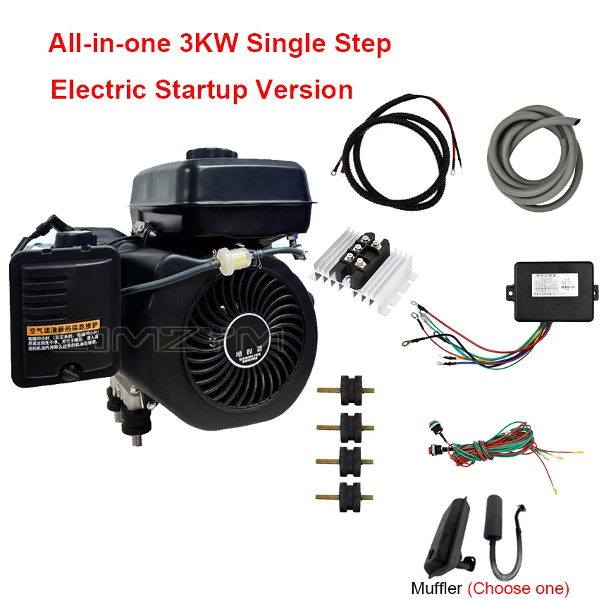 New Double SilentGasoline Generator Range Extender Process Controller For 48-60V / 60-72V Electric Motor Vehicle 3KW-8KW