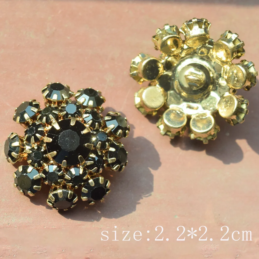 10Pcs/Lot Luxury Rhinestone Shirt Clothing Buttons Fashion Decorative Button Shirt DIY Sewing Clothing