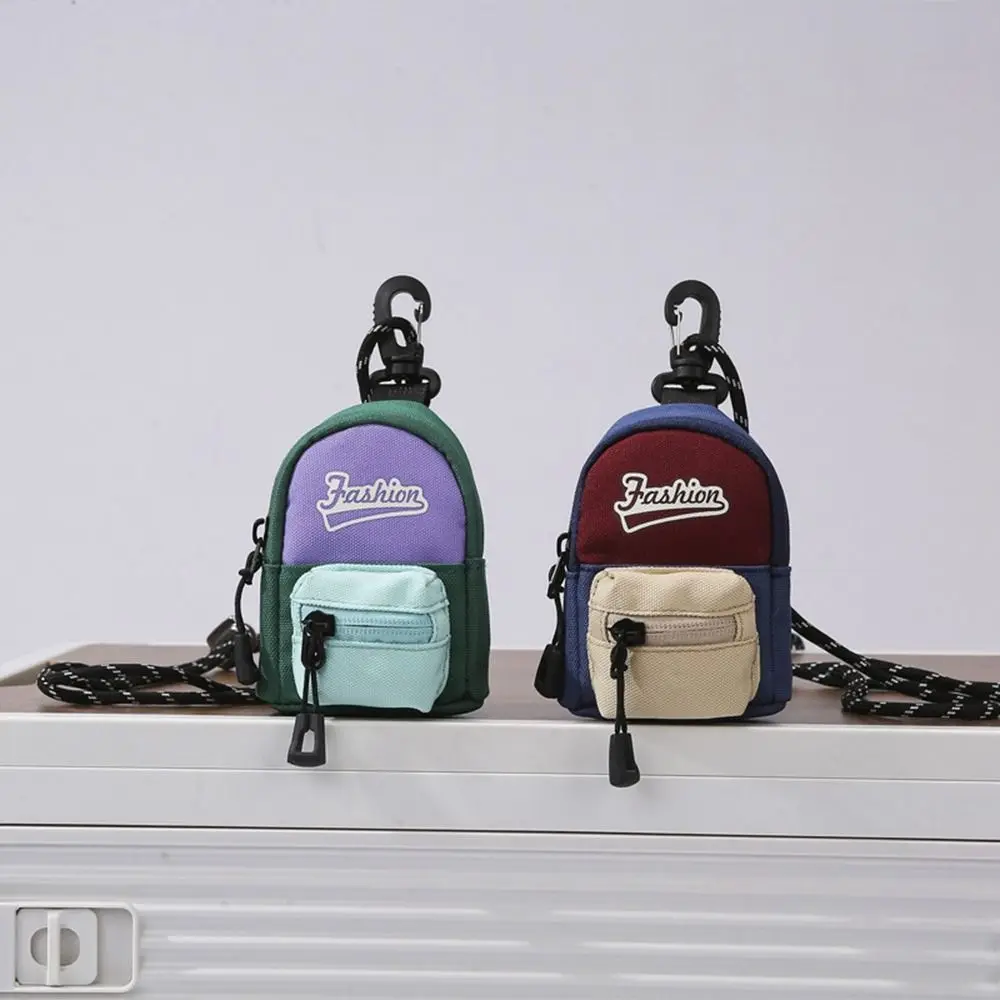 

Cute Coin Pouch Canvas Coin Purse Lanyard Cherry Small Wallet Korean Style Little Daisy Mini Storage Bag Earphone Bag