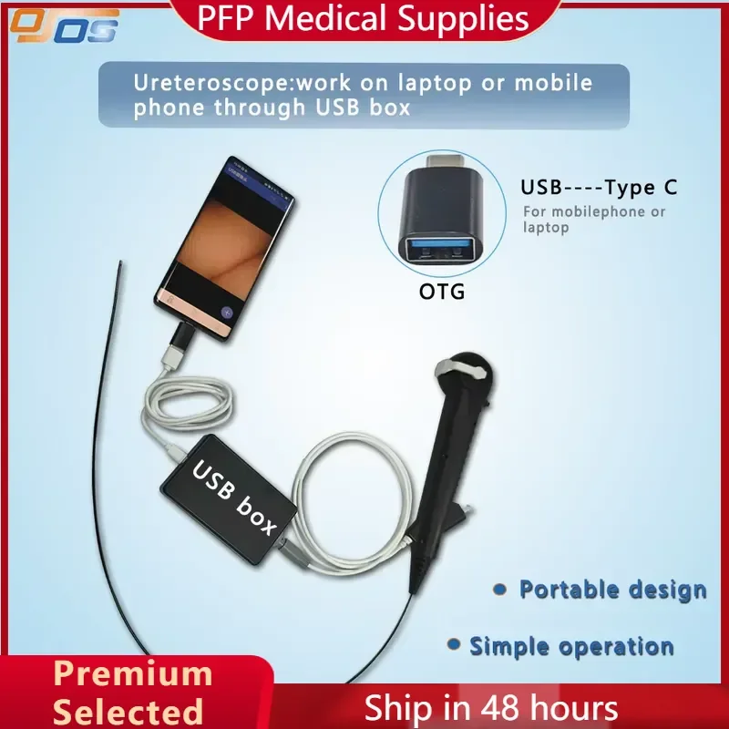 AP08 for USB Ureteroscope 2.8mm with 1.2mm Channel Factory Price Urological Instruments Cystoscope