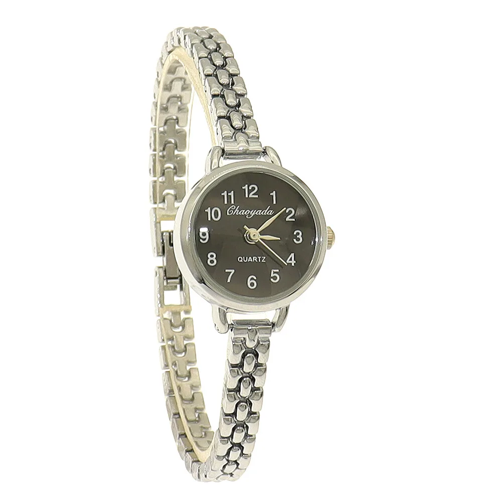 

Women Office Ladies Silvery Stainless Steel Luxury Quartz Wristwatch Girls Electronic Waterproof Dress Bracelet Watches