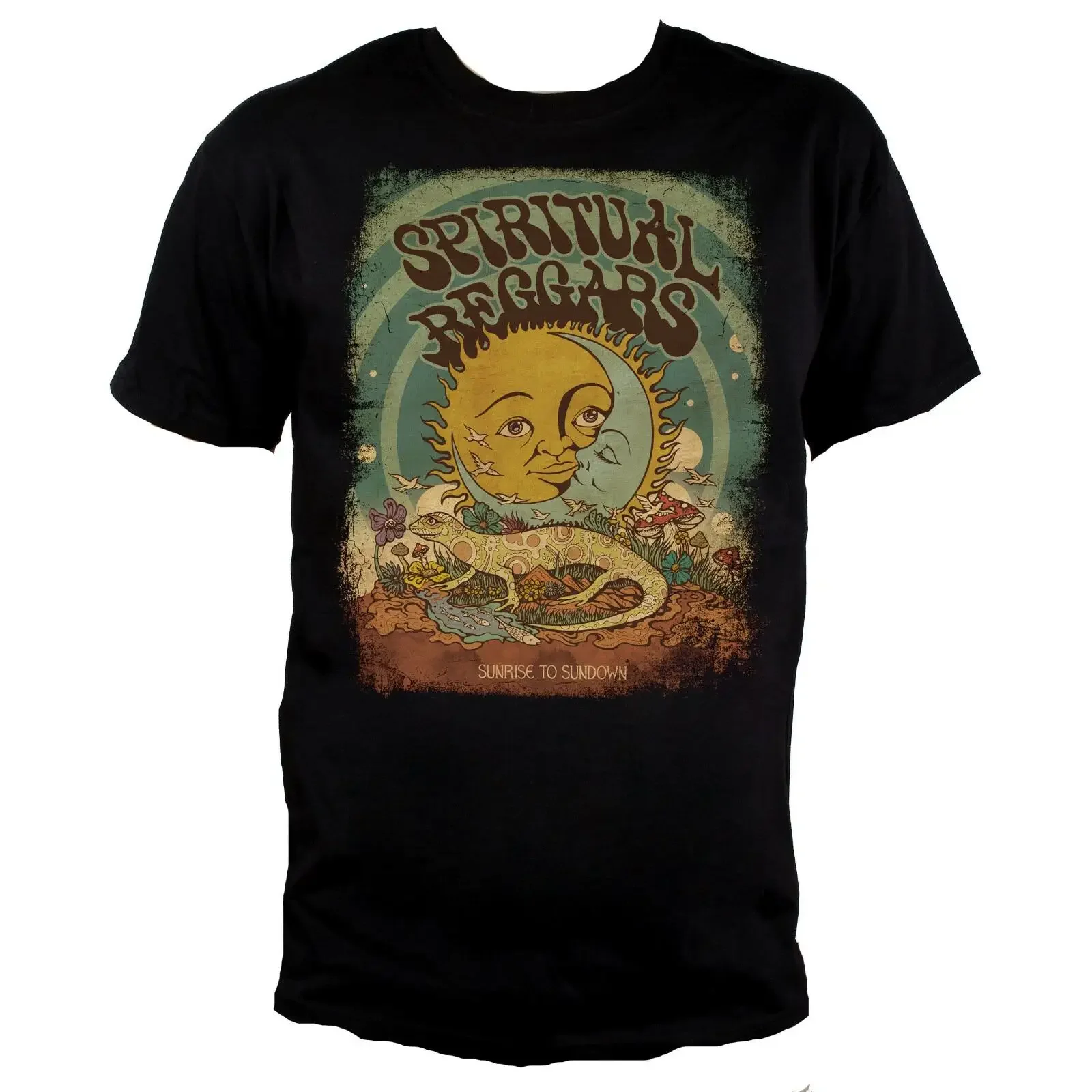 SPIRITUAL BEGGARS Sunrise To Sundown T Shirt Größe Size S Neu vintage Washed graphic designer clothes Stylish Breathable