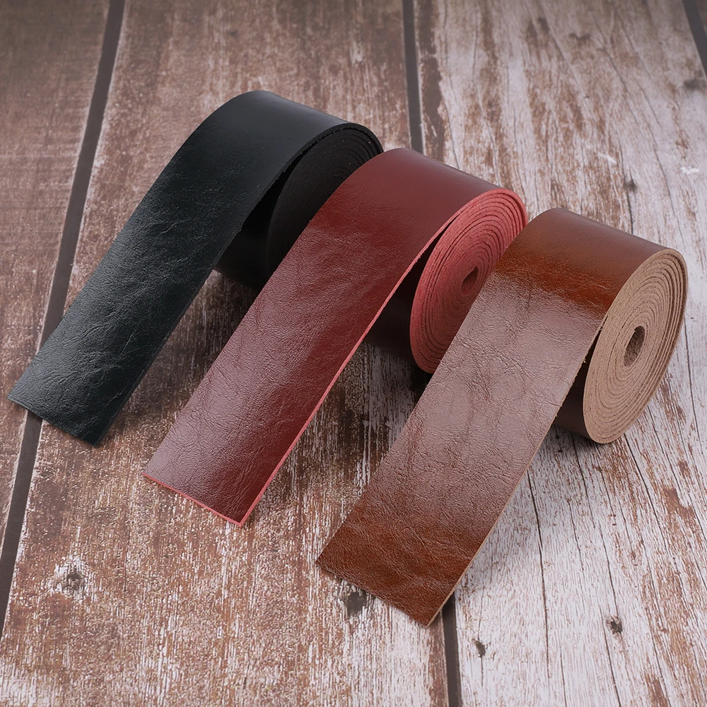 DIY Leather Strap Craft Strips for Leathercrafts Accessories Belt Handle Black Brown DIY Chokers Necklace Bracelet Finding