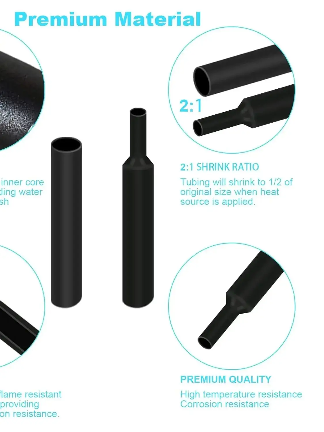 1300/127 Stuks Krimpkous Assortiment Kit Elektrische Aansluiting Elektrische Draad Wrap Kabel Isolatie Mouwen - afbeelding 2