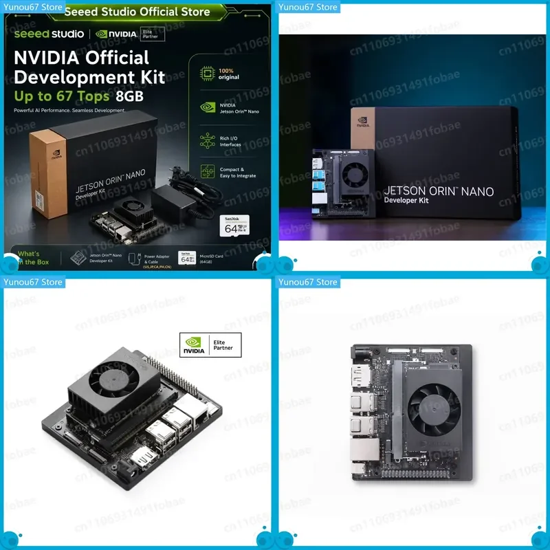 For NVIDIA Official Jetson Orin Nano Super Developer Kit 8GB 67 TOPS AI Performance Module WiFi USB 3.2 Gen 2 Port M.2 Key M