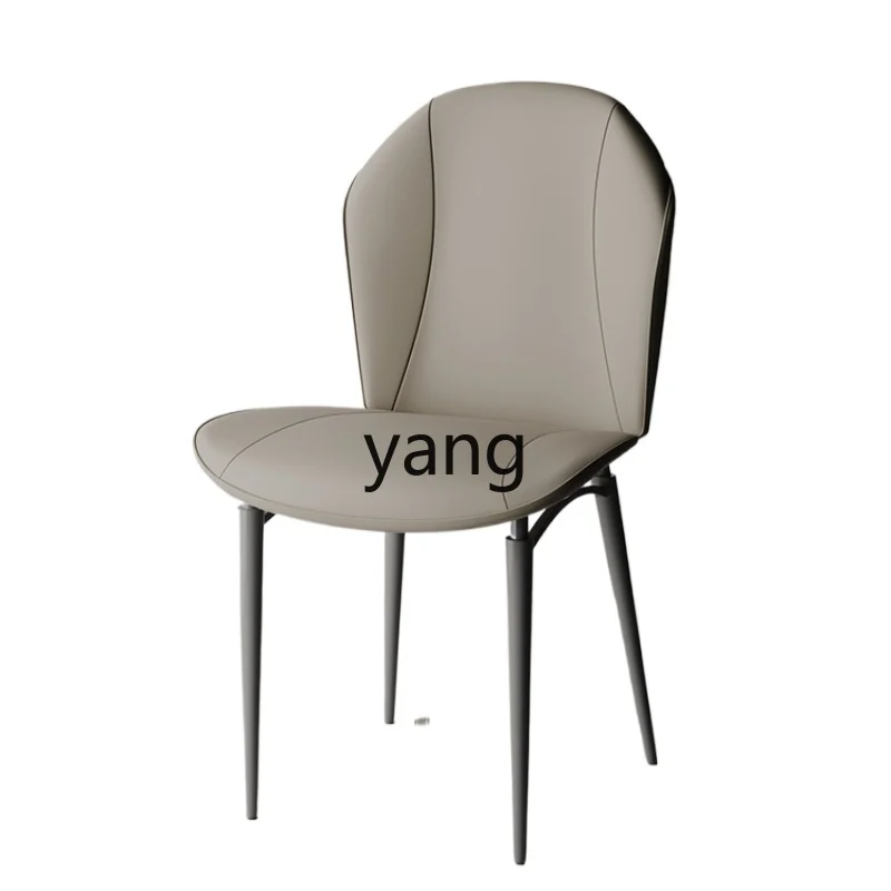 LXL Light Luxury Dining Chair Model Room Dresser Semi-Arc Backrest Modern Household Restaurant