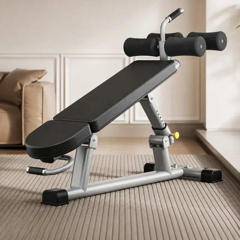 Multifunctional Adjustable Decline Ab Board Fitness Bench Dumbbell Stool Light Commercial Weight Training Chair Home Gym