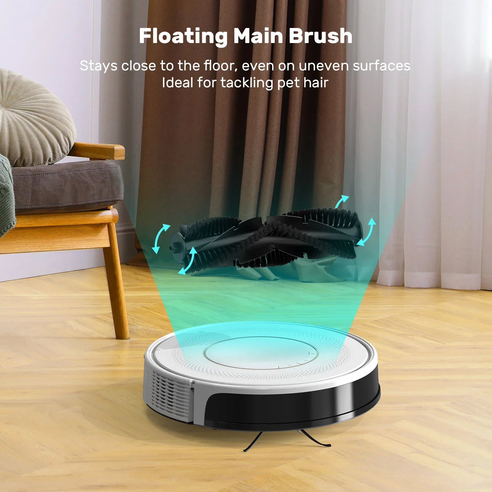 Intelligent Sweeping Mopping Robot with App Control Robot Vacuum Cleaner with Self-emptying Dustbin